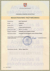 Registravimo pažymėjimas (2002)